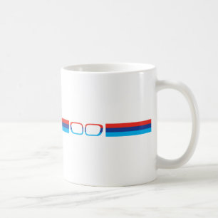 Caneca De Café BMW M faixas horizontais e rins