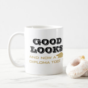 Caneca De Café Boa Aparência e Agora Diploma Também Divertida For