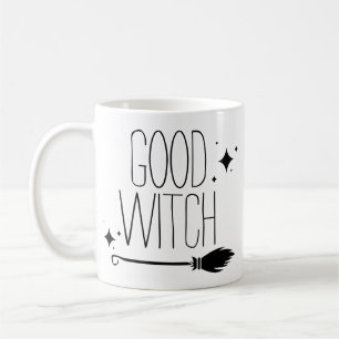 Caneca De Café Boa Bruxa Halloween Spooky Cute