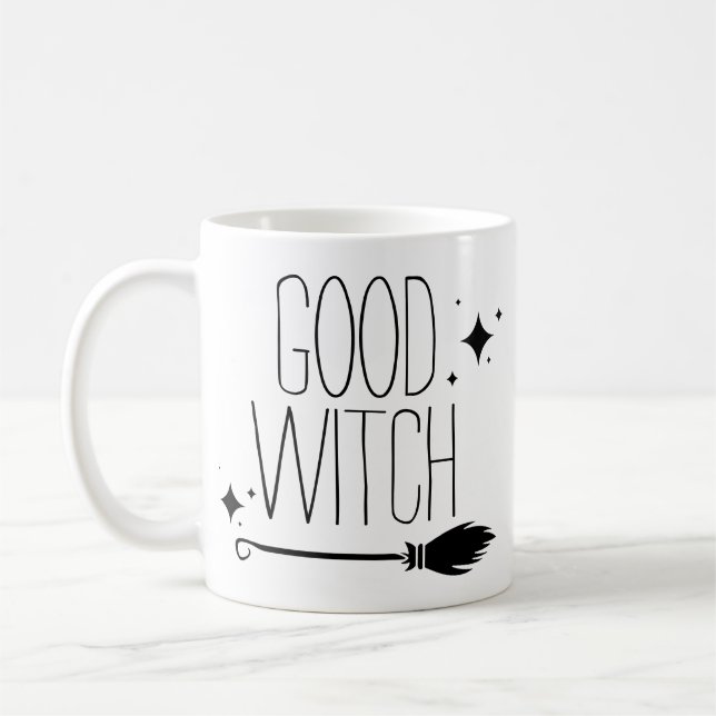 Caneca De Café Boa Bruxa Halloween Spooky Cute (Esquerda)