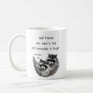 Caneca De Café Boa Duro de Amigos para Encontrar a Cota de Esquec