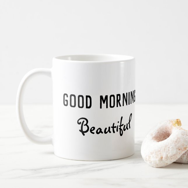 Caneca De Café Boa Manhã Linda Coffee Mug (Com Donut)