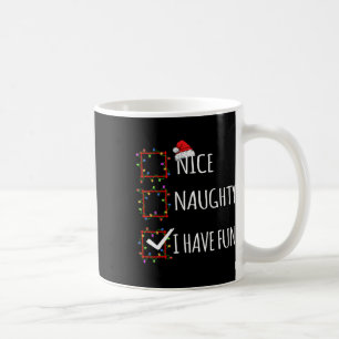 Caneca De Café Boa Noite Eu Tenho Uma Lista De Natal Divertida Pa