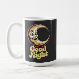Caneca De Café Boa Noite, Retro Moon