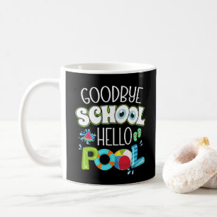 Caneca De Café Boa Piscina De Alô Na Escola No Dia Passado Engraç