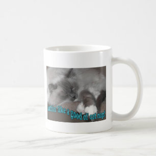 Caneca De Café boa sesta do gato do ol