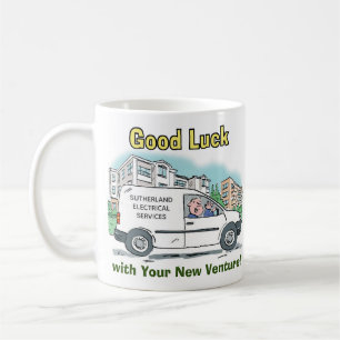 Caneca De Café Boa Sorte com o Seu Novo Negócio