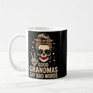 Caneca De Café Boas Avós Dizem Palavras ruins Esqueleto Caveira L