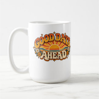 Caneca De Café Boas Dias à Frente Retro Anos 70 Vintage Flor de S