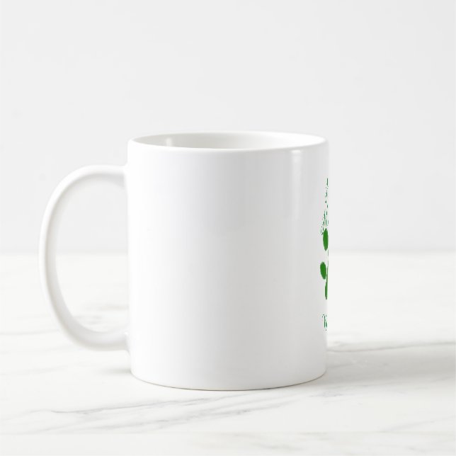 Caneca De Café Boas festas, animais de estimação de cães verdes e (Esquerda)