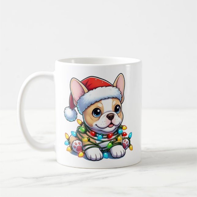Caneca De Café Boas Festas de Natal Francesas (Esquerda)