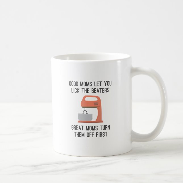 Caneca De Café Boas mães deixam você lamber os batedeiras (Direita)