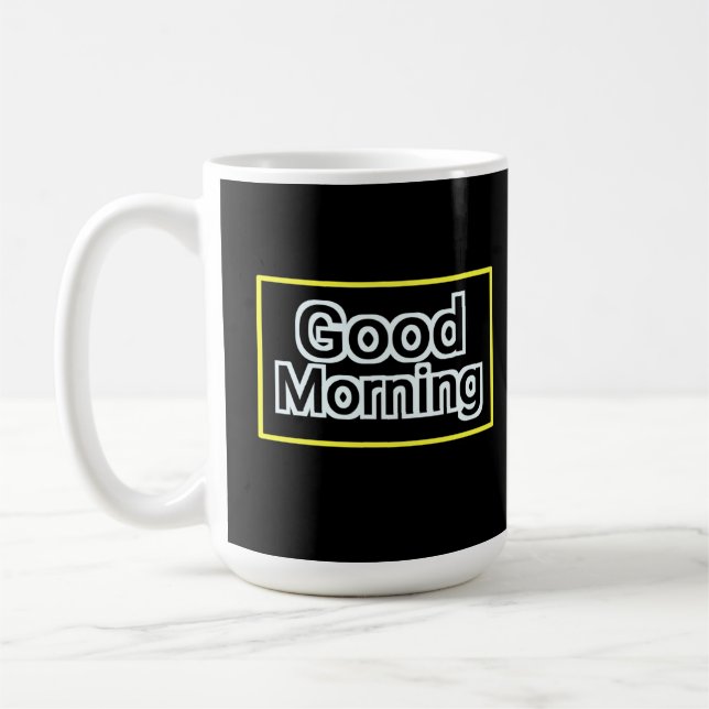 Caneca De Café Boas Manhãs - Taça de Café com Cotação Positiva (Esquerda)