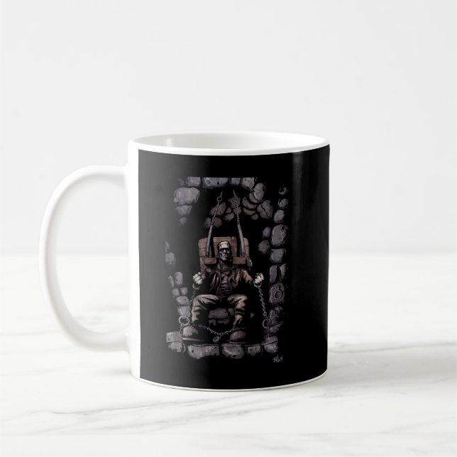 Caneca De Café Boas Pracidades Fãs de Frankenstein Cute (Esquerda)