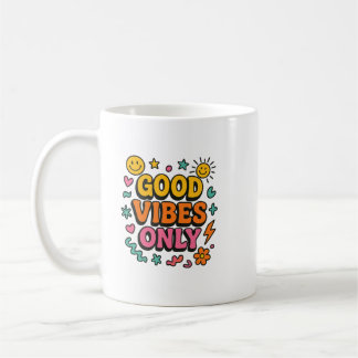 Caneca De Café Boas Vibas Apenas Mug - Energia Retropositiva Funk