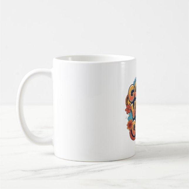 Caneca De Café Boas Vibes Apenas Refletem Des de Cotação Positiva (Esquerda)