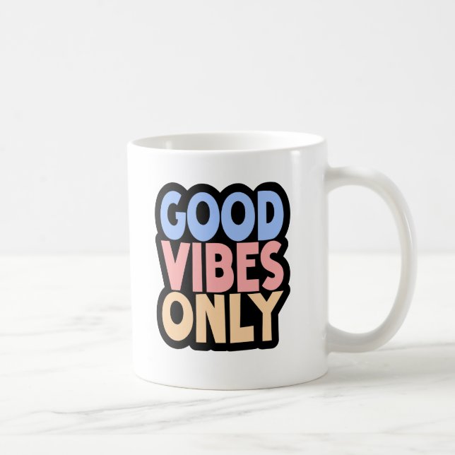 Caneca De Café Boas Víblias Apenas Café - Cotação Positiva Branco (Direita)