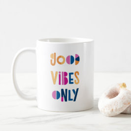 Caneca De Café Boas Víblias Apenas Modernas Coloridas Motivaciona