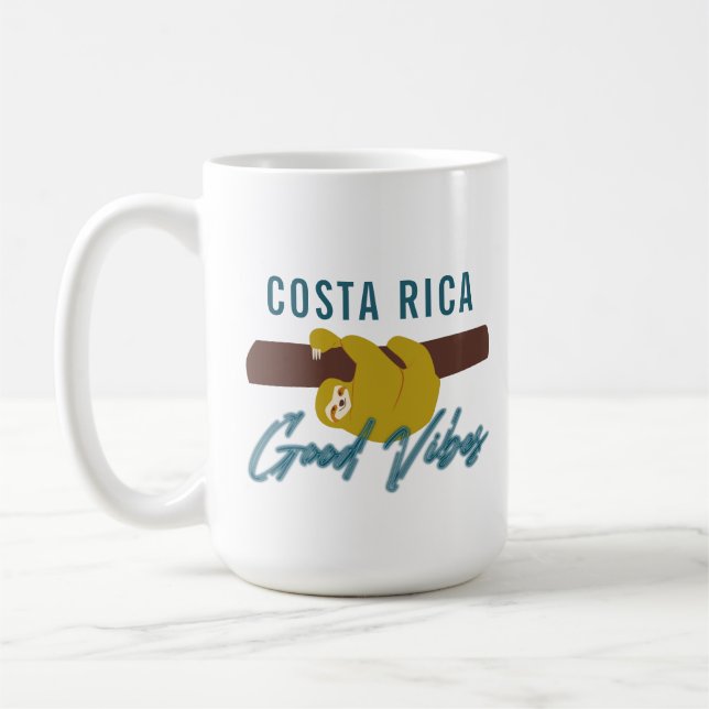 Caneca De Café Boas Víblias Costa Rica Sloth (Esquerda)
