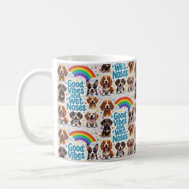 Caneca De Café Boas Víblias e Narizes Molhados Dodes lúcidos (Esquerda)
