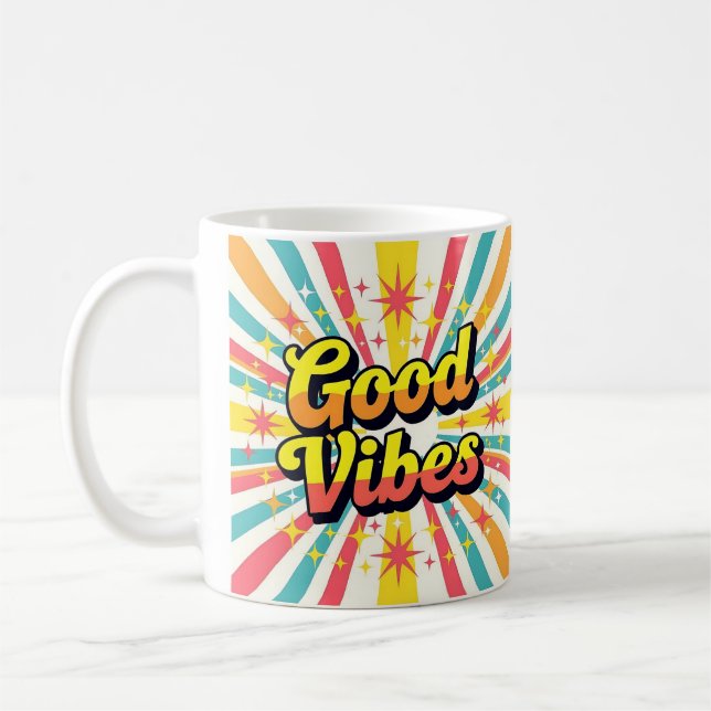 Caneca De Café "Boas vibrações!" (Esquerda)