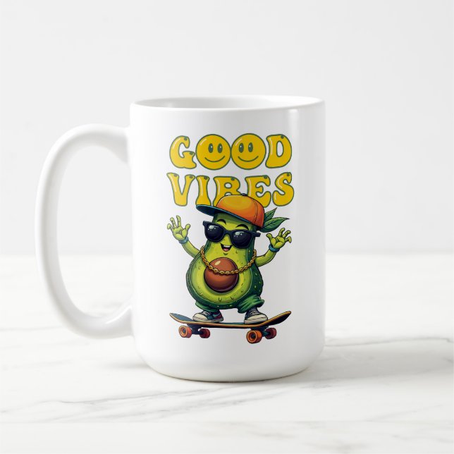 Caneca De Café Boas vibrações (Esquerda)