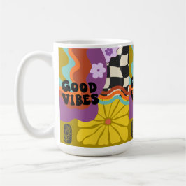 Caneca De Café Boas Vibrações - Dias Retrô