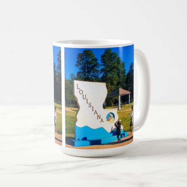 Caneca De Café Boas-vindas da Louisiana (Frente Esquerda)