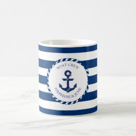 Caneca De Café Boat crew love in