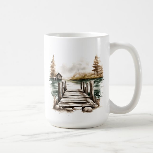 Caneca De Café Boat Dock Mug (Direita)