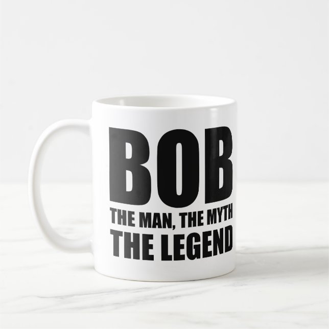 Caneca De Café Bob o homem o mito a legenda (Esquerda)