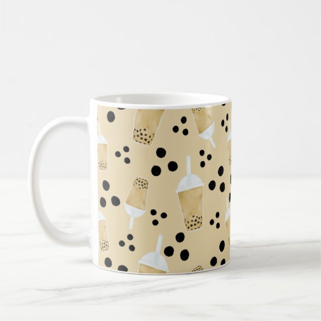 Caneca De Café Boba Tea and Dots Coffee Mug (Esquerda)