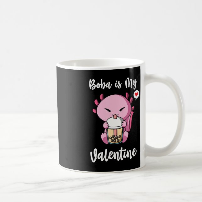 Caneca De Café Boba Tea é minha Namorados Axolotl Anti Dias de os (Direita)