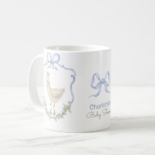 Caneca De Café Bobo ganso Arco azul Whimical Baby Girl Chá