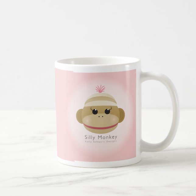 Caneca De Café Bobo Macaco Mug De Designs De Kelly Schwark (Direita)