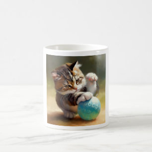 Caneca De Café Bobtail Cat Coreano