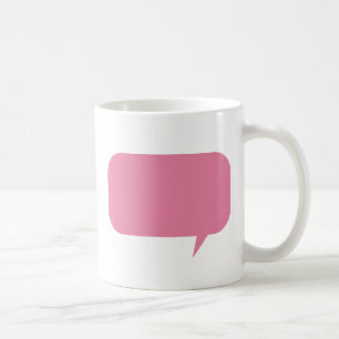 Caneca De Café Boca cor-de-rosa de fala costume dizer presente pe