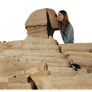 Caneca De Café Boca de Esfinge Beijo Foto Engraçada Humor Pirâmid