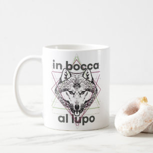 Caneca De Café Bocca al lupo