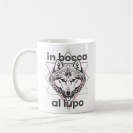 Caneca De Café Bocca al lupo