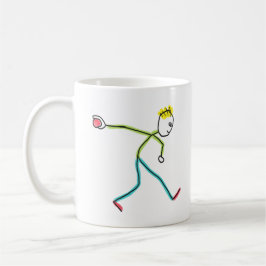 Caneca De Café Bocce Bola Stickman