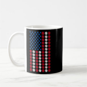 Caneca De Café Bocce Vintage EUA Flag Bocce 2