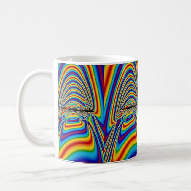 Caneca De Café Bocejo da cor de Techno (Esquerda)