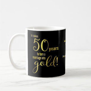Caneca De Café Bodas de Ouro