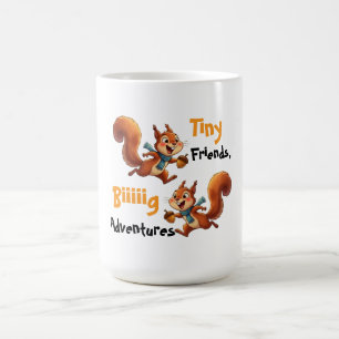 Caneca De Café Body de Bebê Esquilos Fofos,