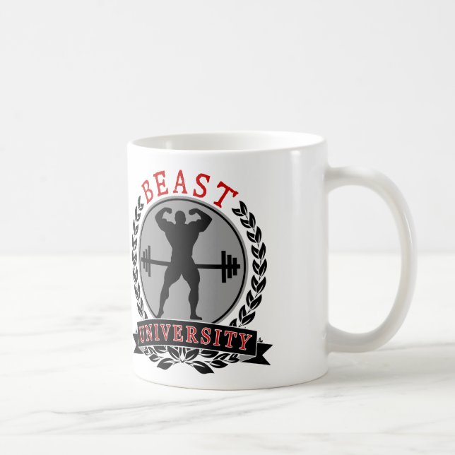 Caneca De Café Bodybuilding Mug da Universidade de Beast (Direita)