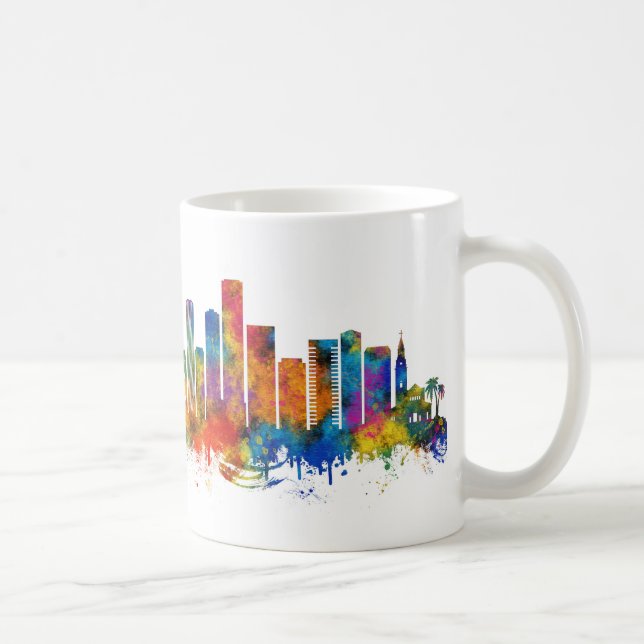 Caneca De Café Bogota Colombia Skyline (Direita)