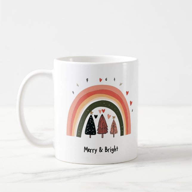 Caneca De Café Boho Christmas (Esquerda)