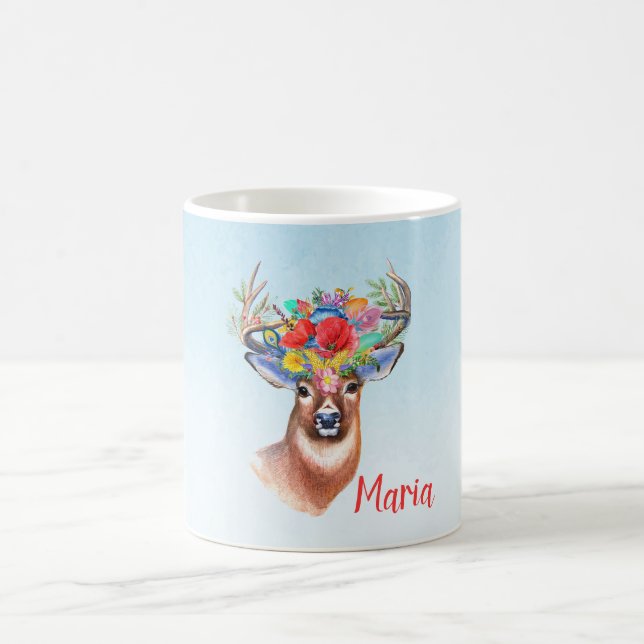 Caneca De Café Boho Deer (Centro)