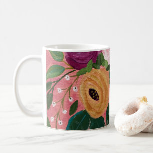 Caneca De Café Boho Floral